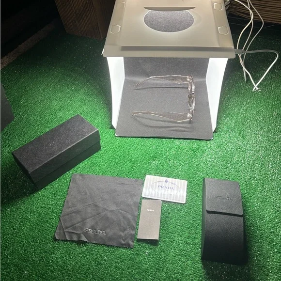 Prada Transparent Gray Glasses - Picture 5 of 5